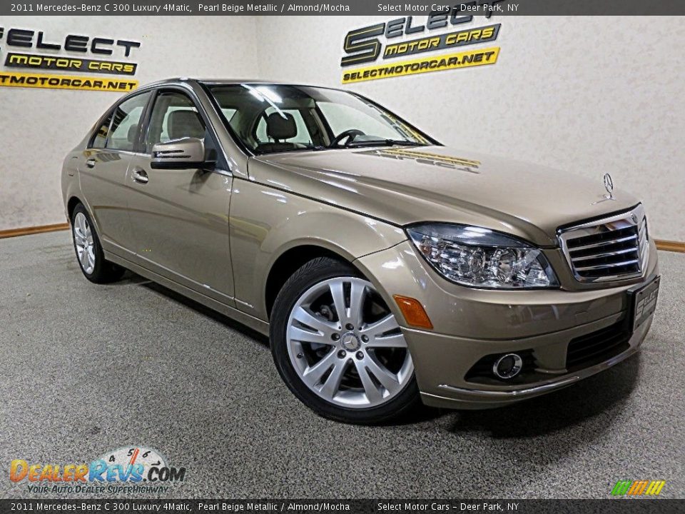 2011 Mercedes-Benz C 300 Luxury 4Matic Pearl Beige Metallic / Almond/Mocha Photo #10