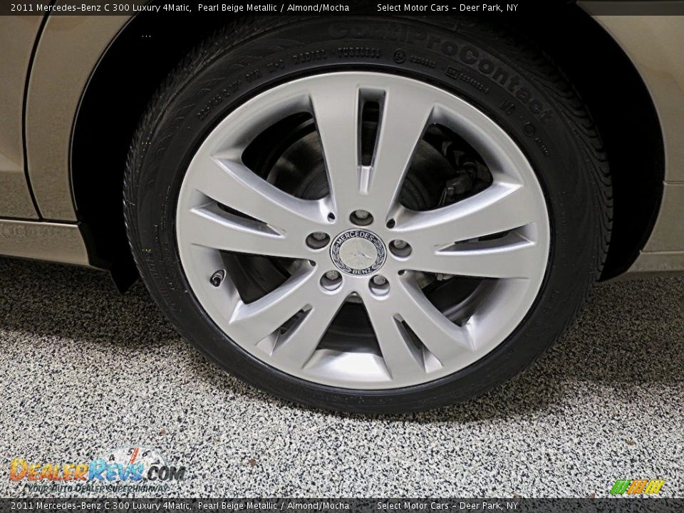 2011 Mercedes-Benz C 300 Luxury 4Matic Pearl Beige Metallic / Almond/Mocha Photo #12