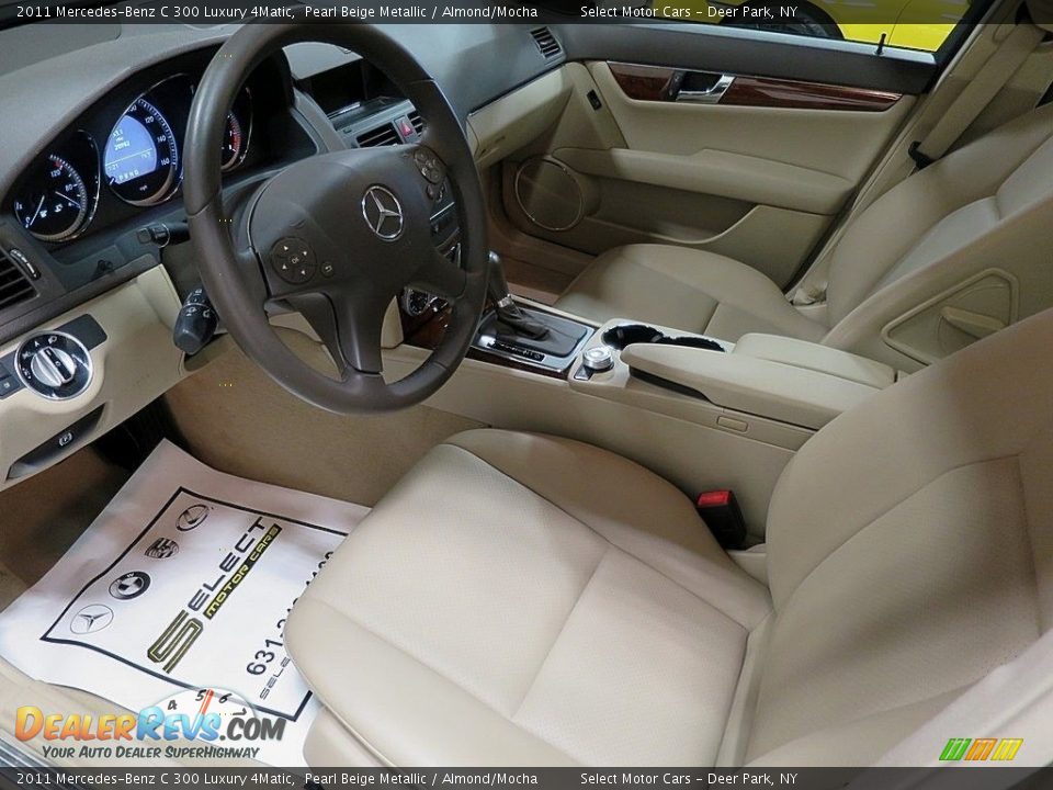 2011 Mercedes-Benz C 300 Luxury 4Matic Pearl Beige Metallic / Almond/Mocha Photo #13