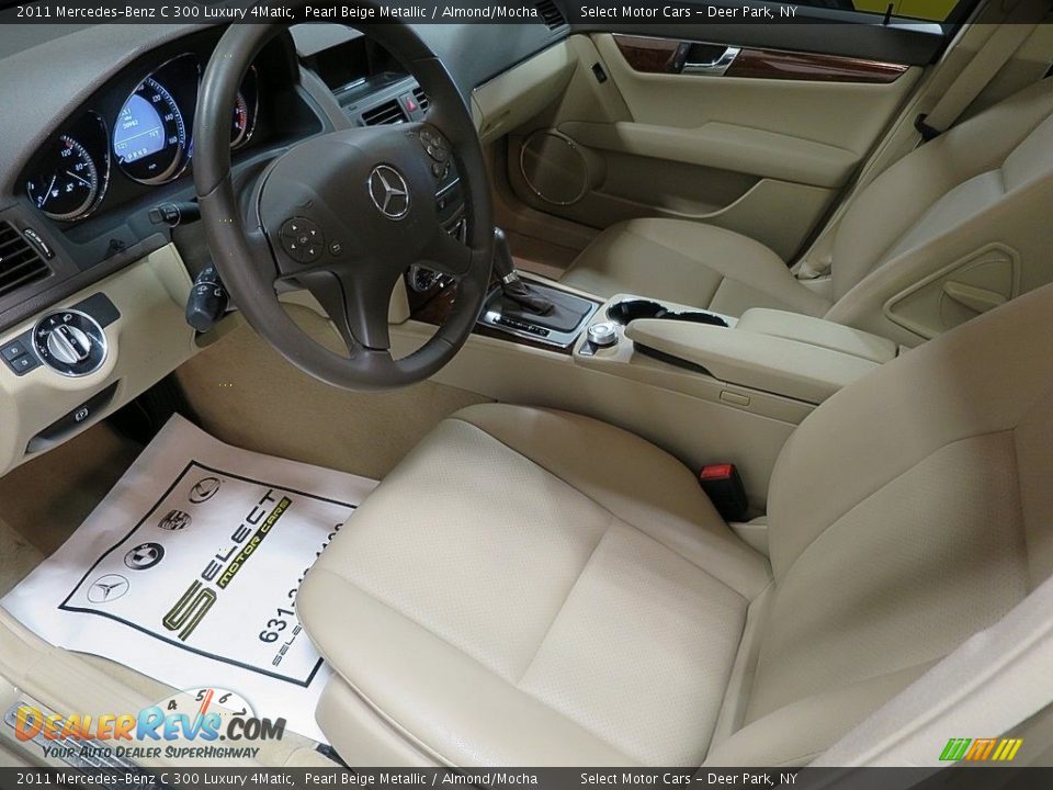 2011 Mercedes-Benz C 300 Luxury 4Matic Pearl Beige Metallic / Almond/Mocha Photo #14