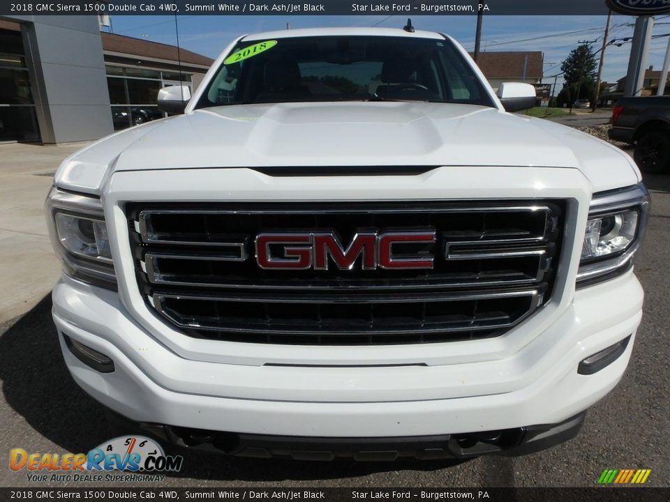 2018 GMC Sierra 1500 Double Cab 4WD Summit White / Dark Ash/Jet Black Photo #2