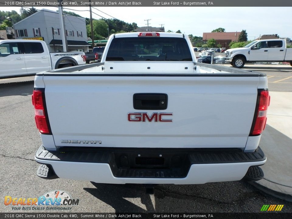 2018 GMC Sierra 1500 Double Cab 4WD Summit White / Dark Ash/Jet Black Photo #6