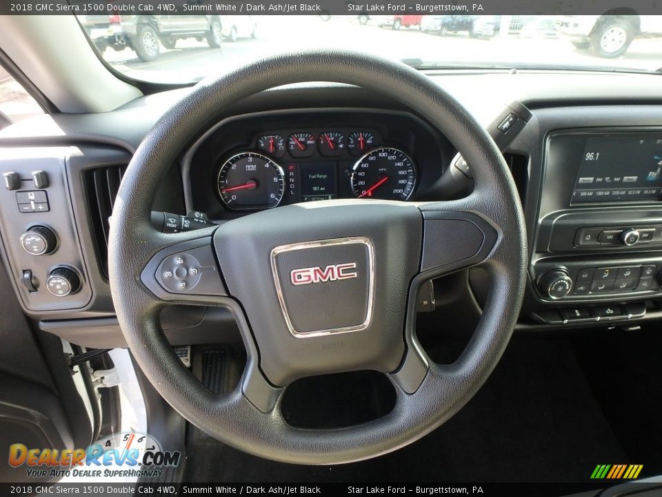 2018 GMC Sierra 1500 Double Cab 4WD Summit White / Dark Ash/Jet Black Photo #15