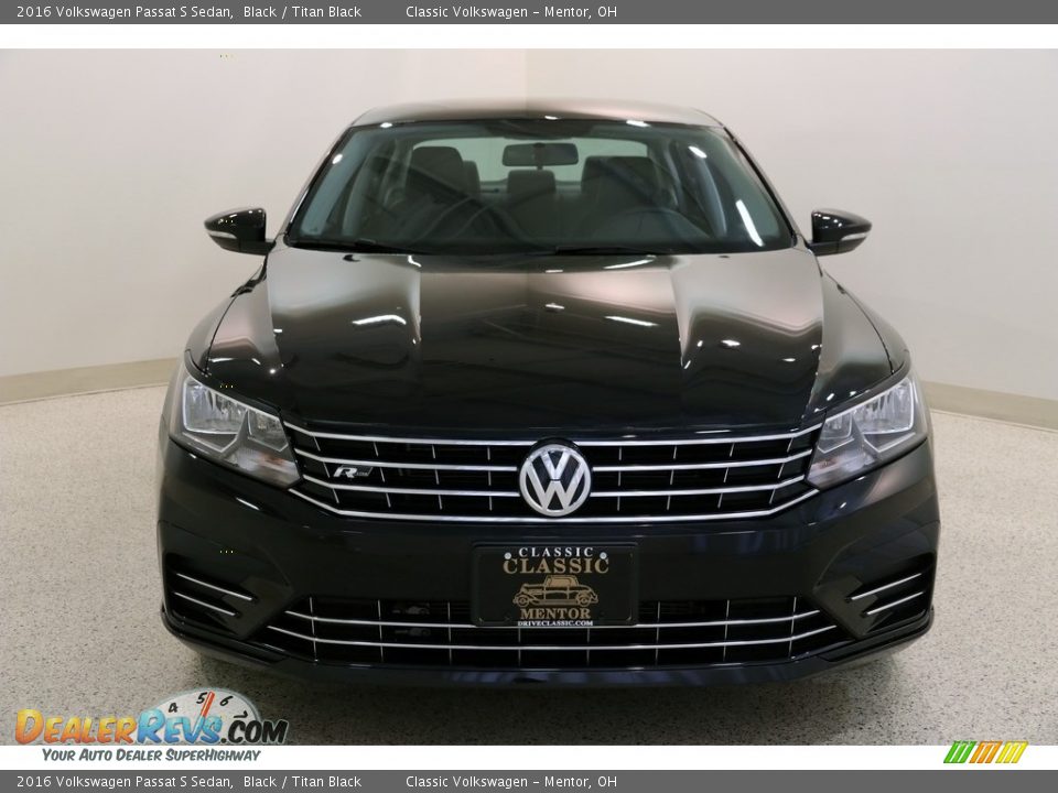 2016 Volkswagen Passat S Sedan Black / Titan Black Photo #2