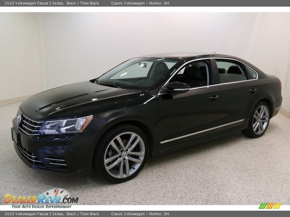 2016 Volkswagen Passat S Sedan Black / Titan Black Photo #3