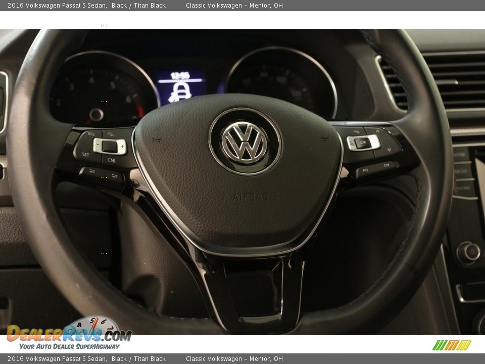 2016 Volkswagen Passat S Sedan Black / Titan Black Photo #6