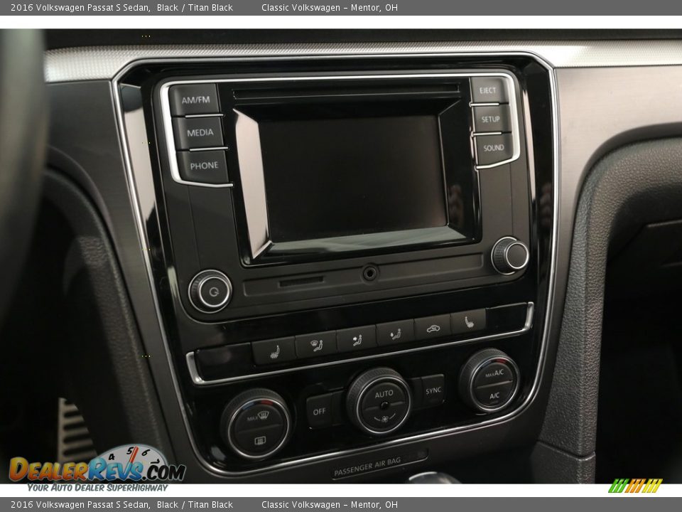 2016 Volkswagen Passat S Sedan Black / Titan Black Photo #8