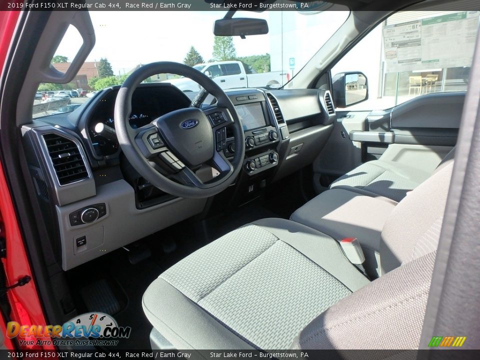 Front Seat of 2019 Ford F150 XLT Regular Cab 4x4 Photo #14