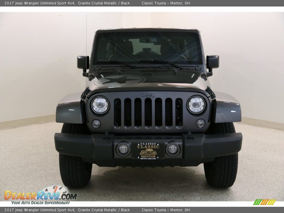 2017 Jeep Wrangler Unlimited Sport 4x4 Granite Crystal Metallic / Black Photo #2