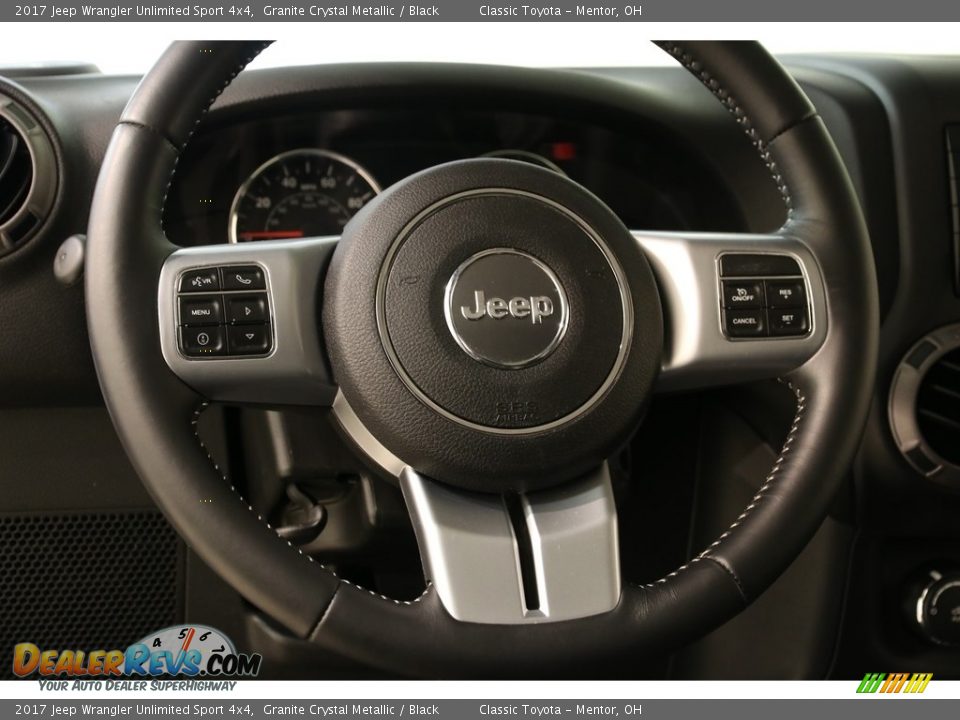 2017 Jeep Wrangler Unlimited Sport 4x4 Granite Crystal Metallic / Black Photo #7