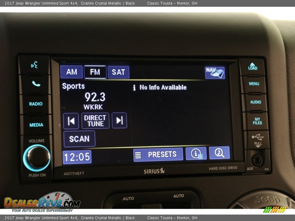 2017 Jeep Wrangler Unlimited Sport 4x4 Granite Crystal Metallic / Black Photo #12