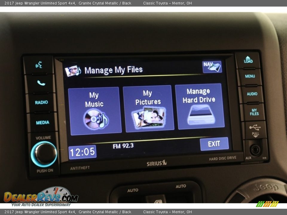 2017 Jeep Wrangler Unlimited Sport 4x4 Granite Crystal Metallic / Black Photo #13