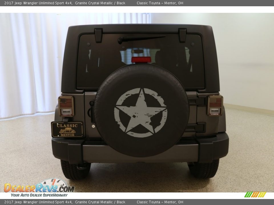 2017 Jeep Wrangler Unlimited Sport 4x4 Granite Crystal Metallic / Black Photo #18