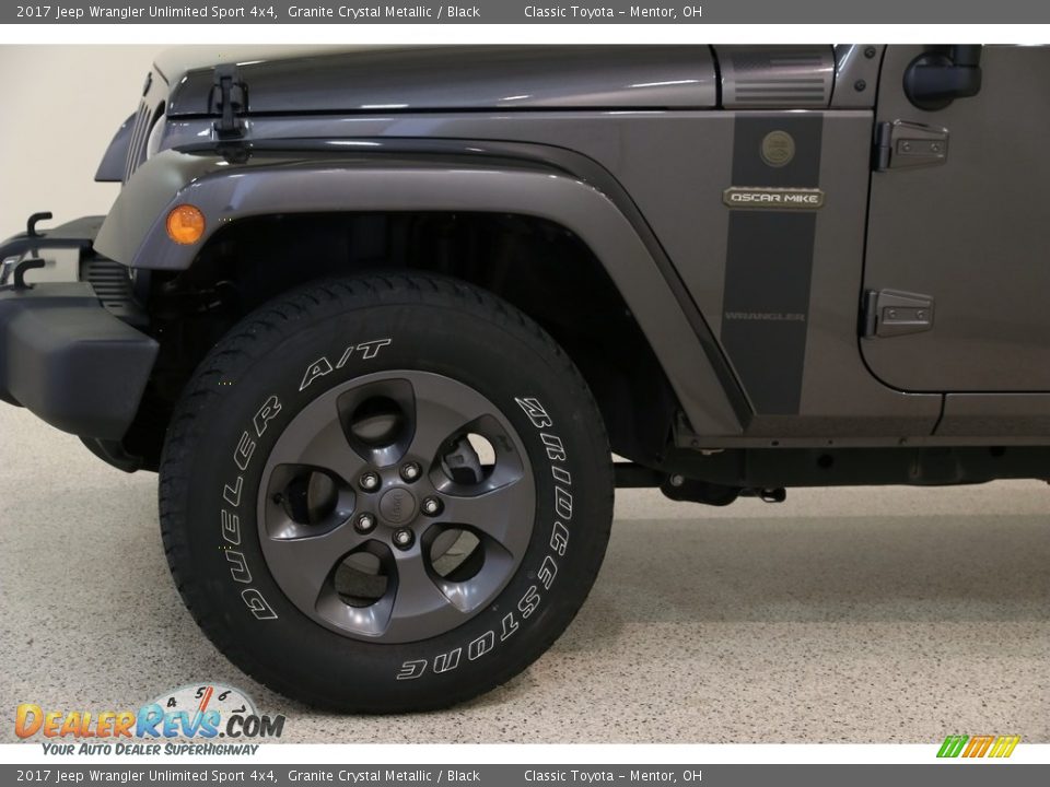 2017 Jeep Wrangler Unlimited Sport 4x4 Granite Crystal Metallic / Black Photo #20