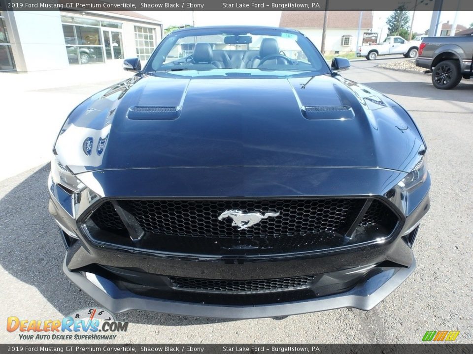 2019 Ford Mustang GT Premium Convertible Shadow Black / Ebony Photo #3