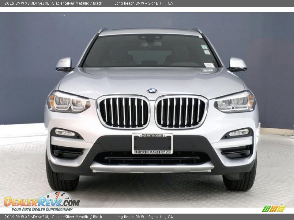 2019 BMW X3 sDrive30i Glacier Silver Metallic / Black Photo #2