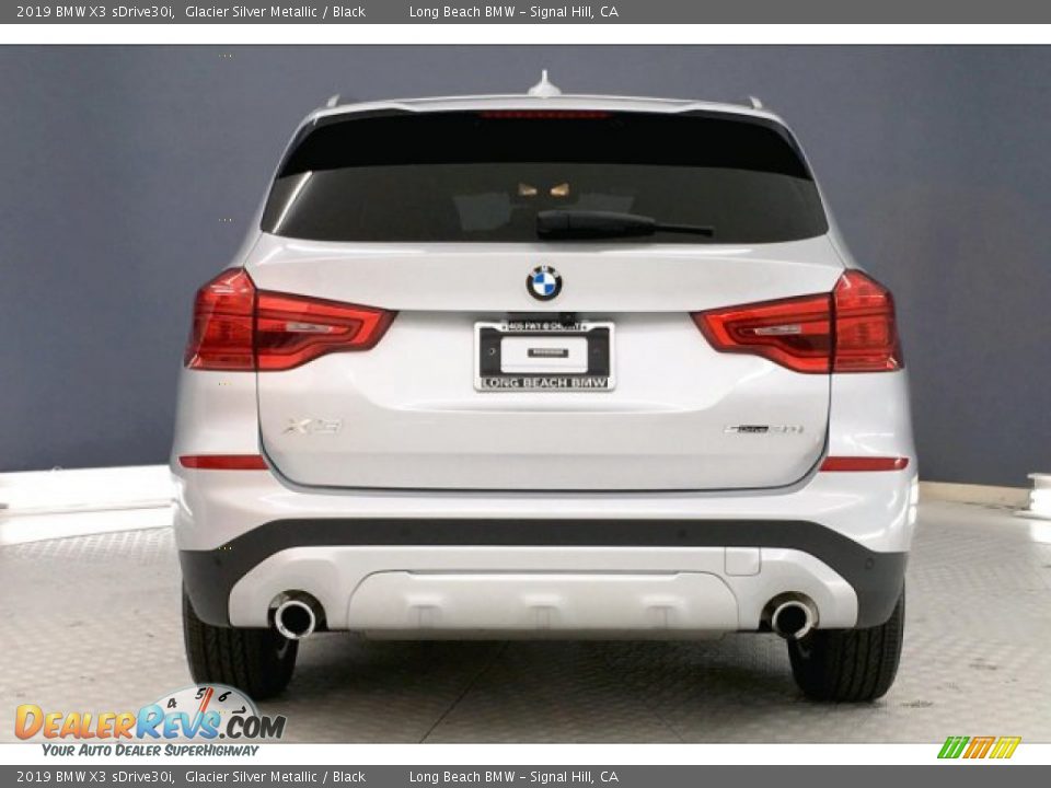 2019 BMW X3 sDrive30i Glacier Silver Metallic / Black Photo #3