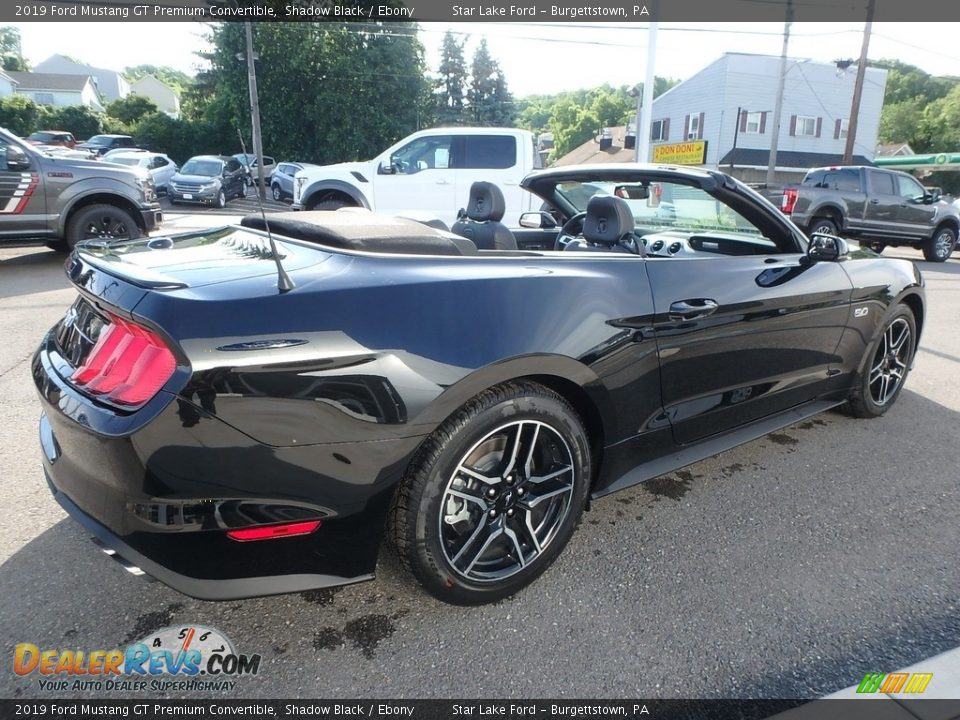 2019 Ford Mustang GT Premium Convertible Shadow Black / Ebony Photo #6