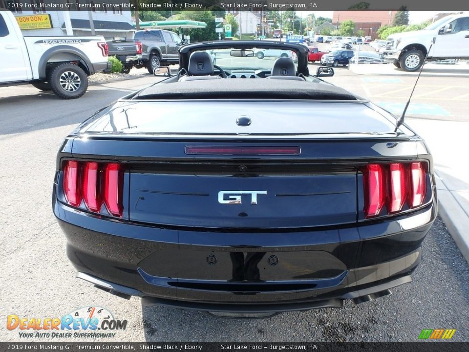 2019 Ford Mustang GT Premium Convertible Shadow Black / Ebony Photo #7