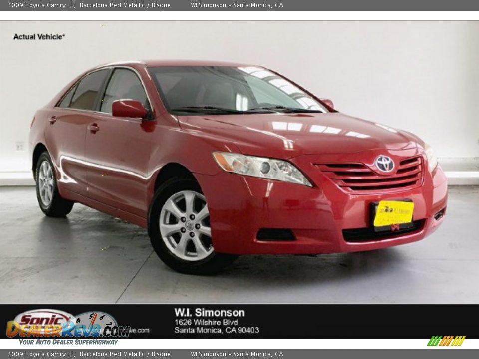 2009 Toyota Camry LE Barcelona Red Metallic / Bisque Photo #1
