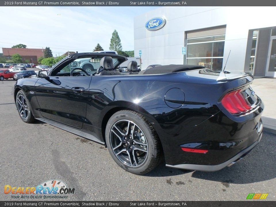 2019 Ford Mustang GT Premium Convertible Shadow Black / Ebony Photo #8