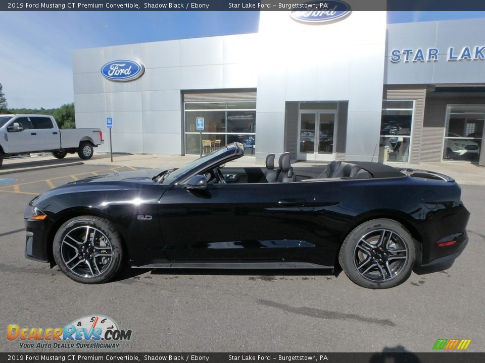 2019 Ford Mustang GT Premium Convertible Shadow Black / Ebony Photo #9