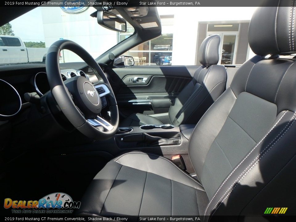 2019 Ford Mustang GT Premium Convertible Shadow Black / Ebony Photo #11