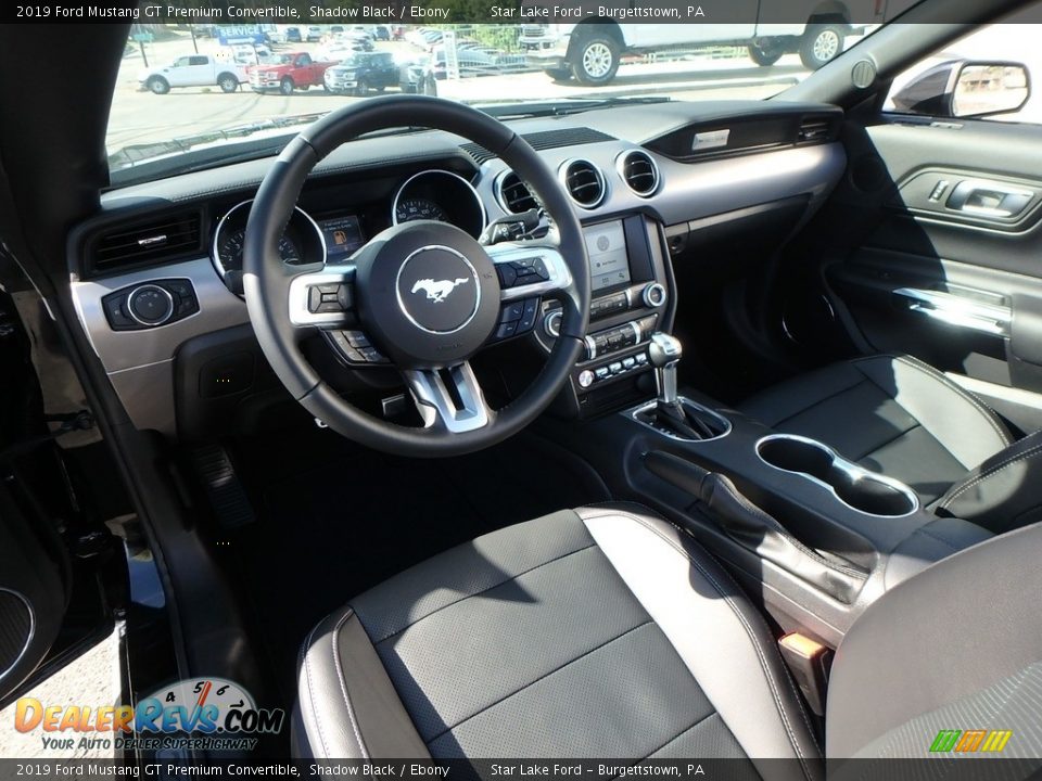 2019 Ford Mustang GT Premium Convertible Shadow Black / Ebony Photo #13