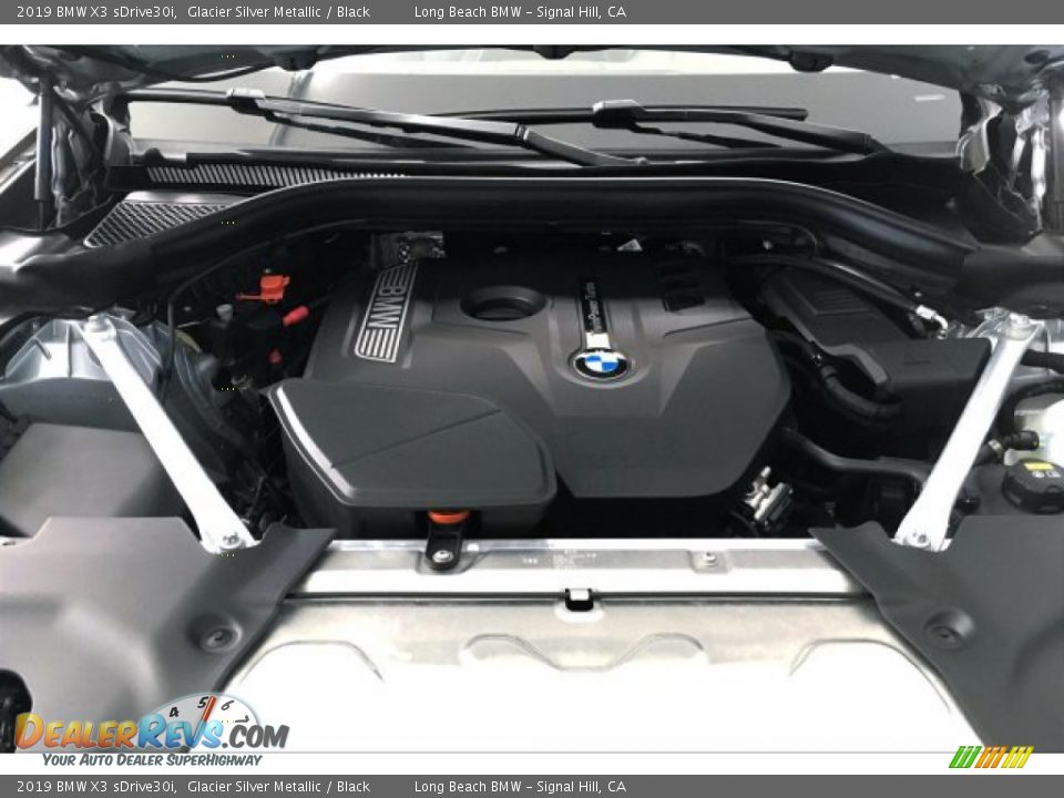 2019 BMW X3 sDrive30i Glacier Silver Metallic / Black Photo #9
