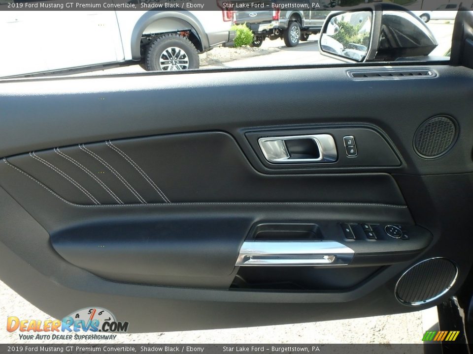 2019 Ford Mustang GT Premium Convertible Shadow Black / Ebony Photo #14