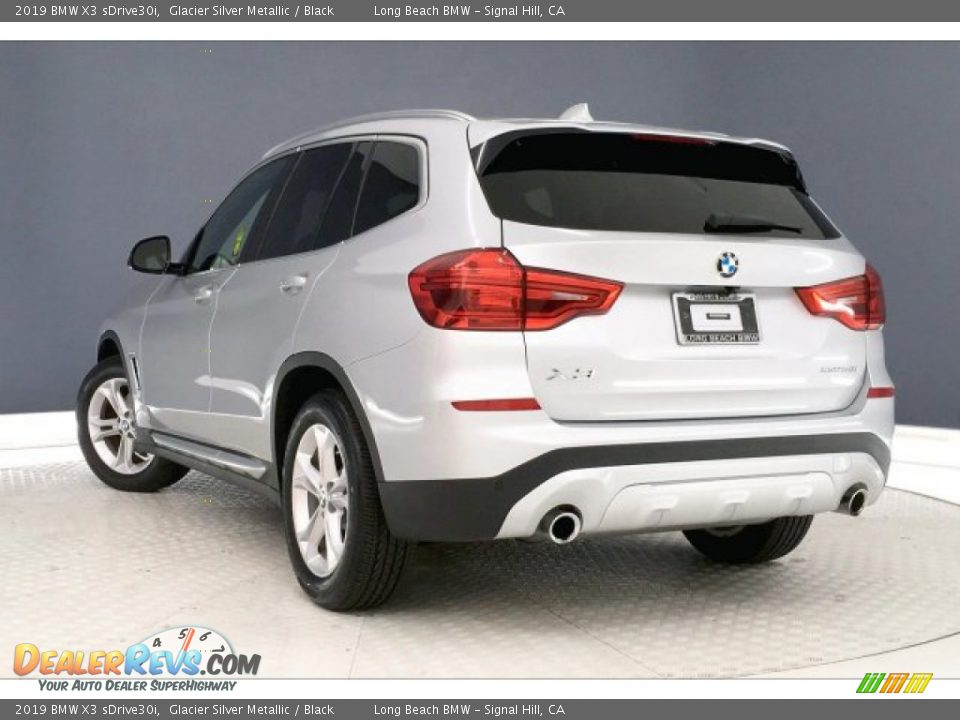 2019 BMW X3 sDrive30i Glacier Silver Metallic / Black Photo #10