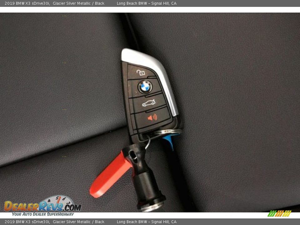 2019 BMW X3 sDrive30i Glacier Silver Metallic / Black Photo #11