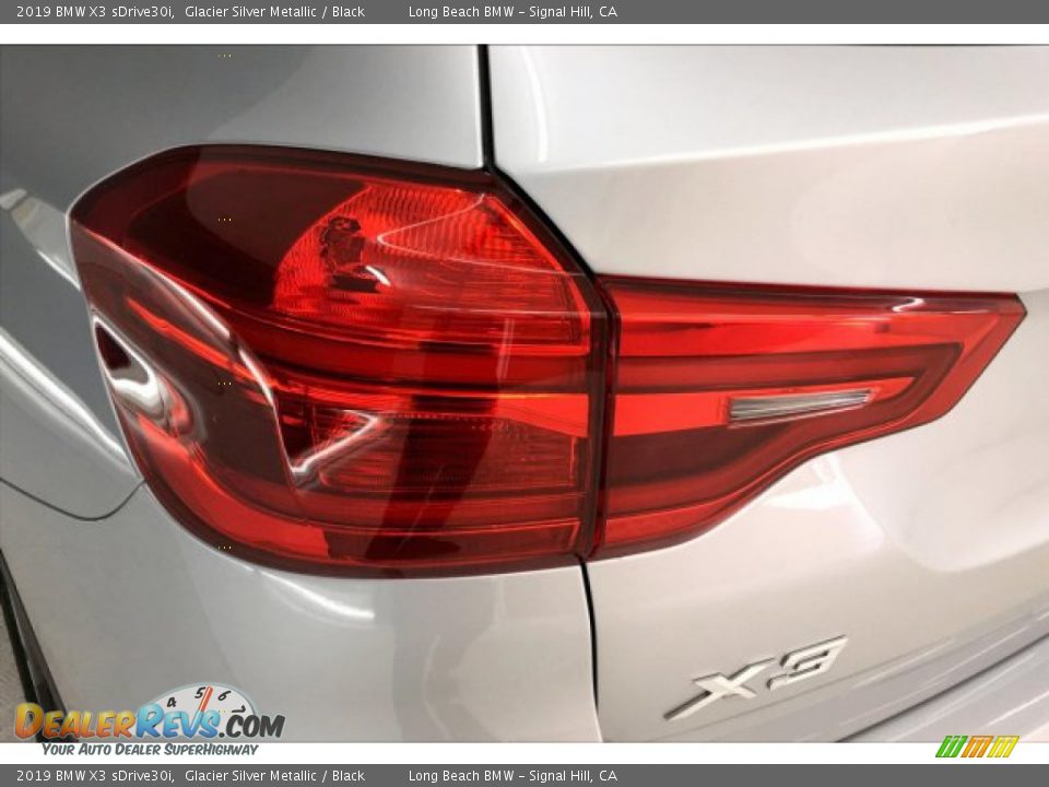2019 BMW X3 sDrive30i Glacier Silver Metallic / Black Photo #22