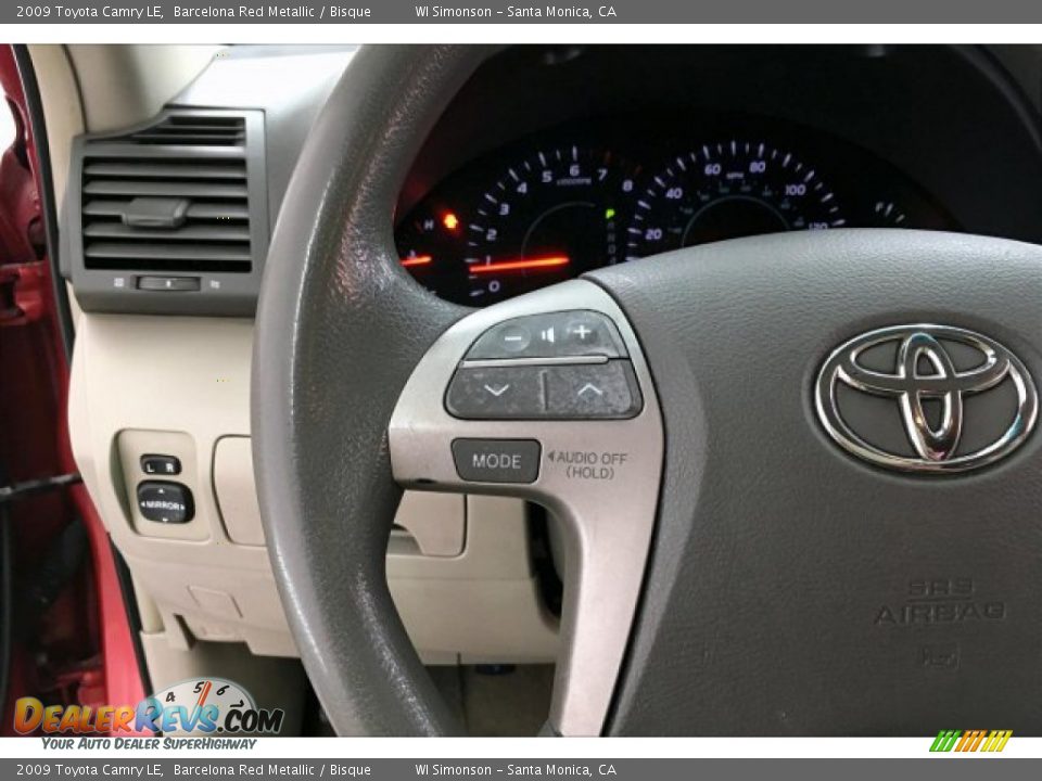 2009 Toyota Camry LE Barcelona Red Metallic / Bisque Photo #18