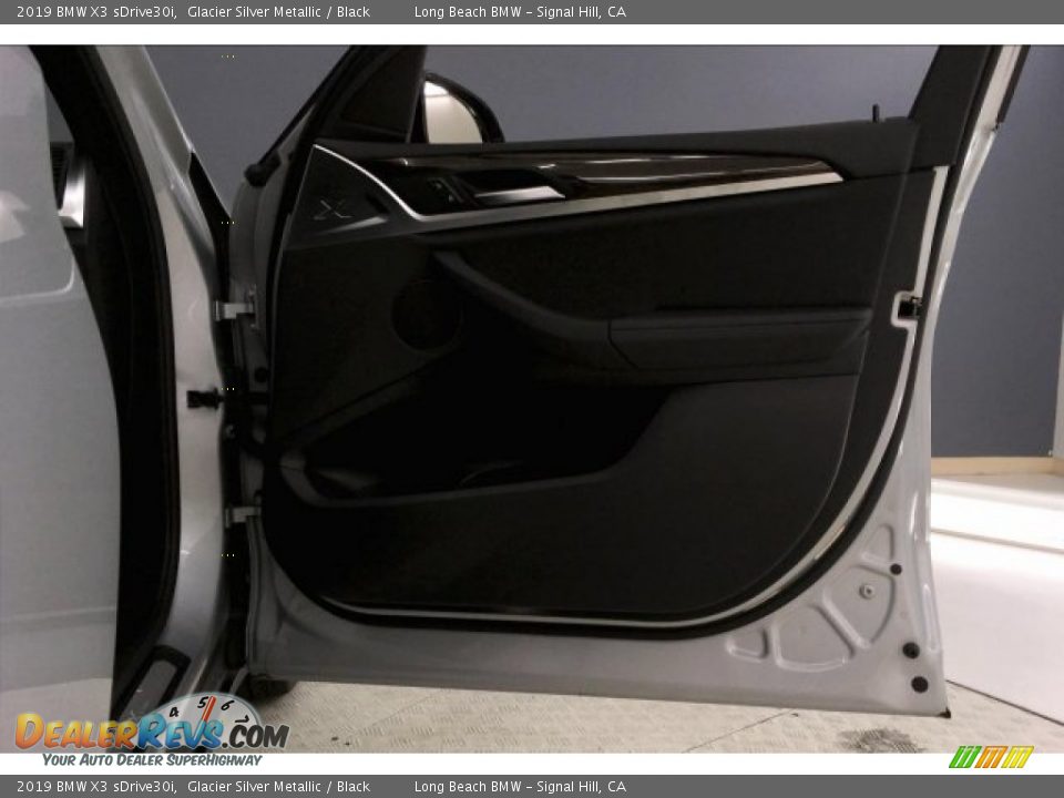 2019 BMW X3 sDrive30i Glacier Silver Metallic / Black Photo #26