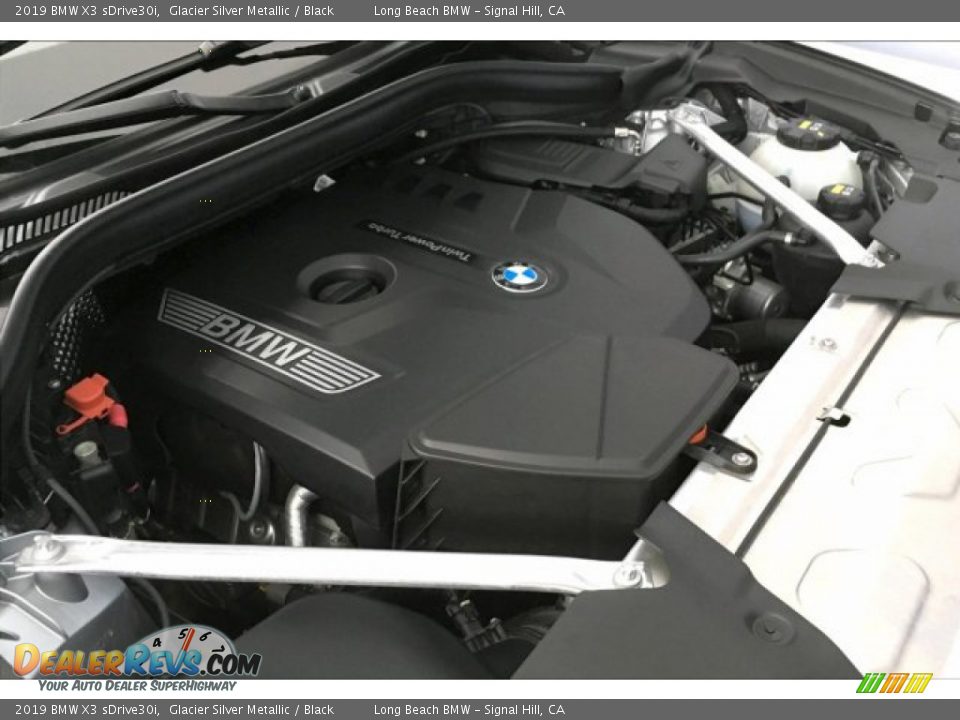 2019 BMW X3 sDrive30i Glacier Silver Metallic / Black Photo #27