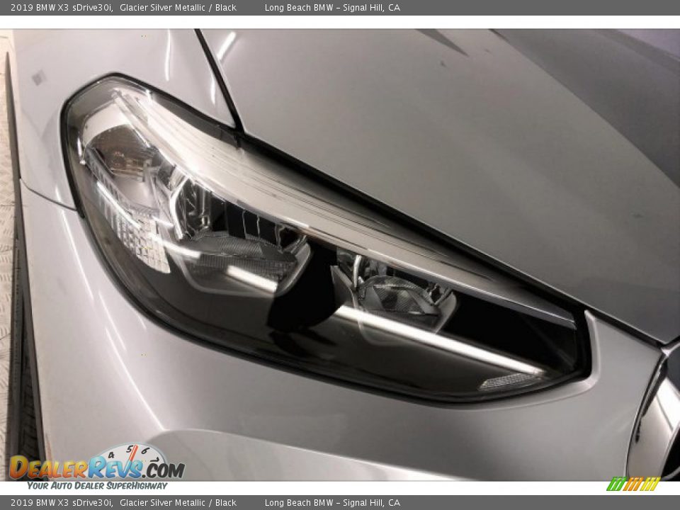 2019 BMW X3 sDrive30i Glacier Silver Metallic / Black Photo #28
