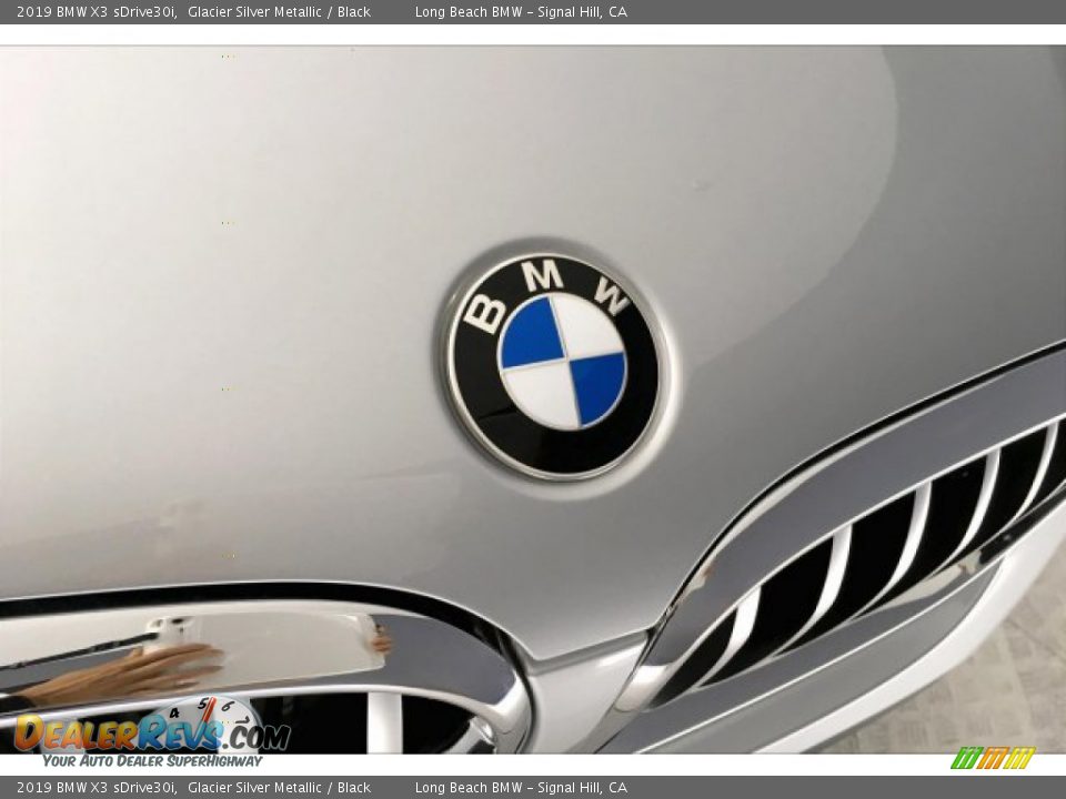 2019 BMW X3 sDrive30i Glacier Silver Metallic / Black Photo #29