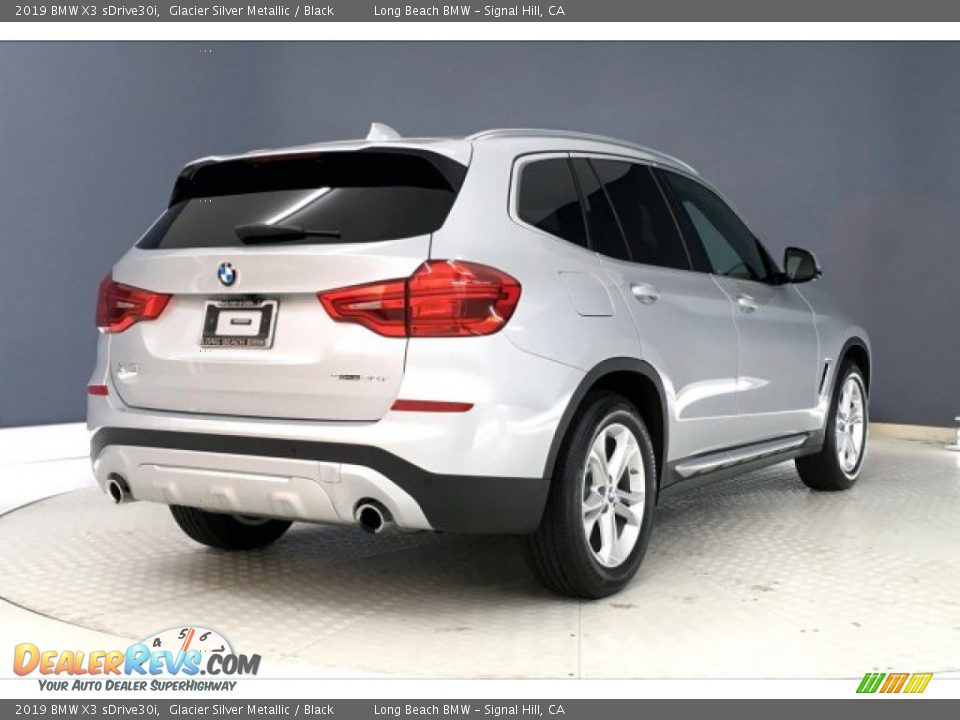 2019 BMW X3 sDrive30i Glacier Silver Metallic / Black Photo #30