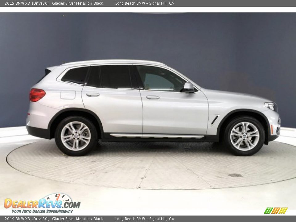 2019 BMW X3 sDrive30i Glacier Silver Metallic / Black Photo #31