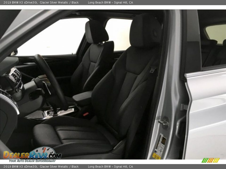 2019 BMW X3 sDrive30i Glacier Silver Metallic / Black Photo #32