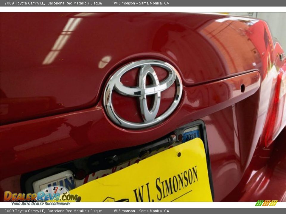 2009 Toyota Camry LE Barcelona Red Metallic / Bisque Photo #27