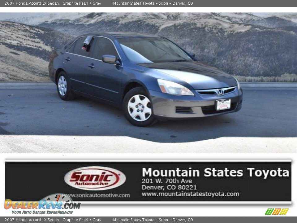2007 Honda Accord LX Sedan Graphite Pearl / Gray Photo #1