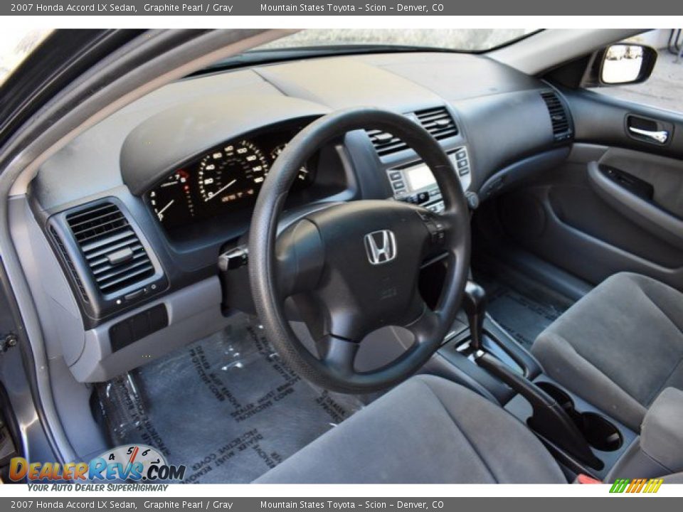 2007 Honda Accord LX Sedan Graphite Pearl / Gray Photo #10