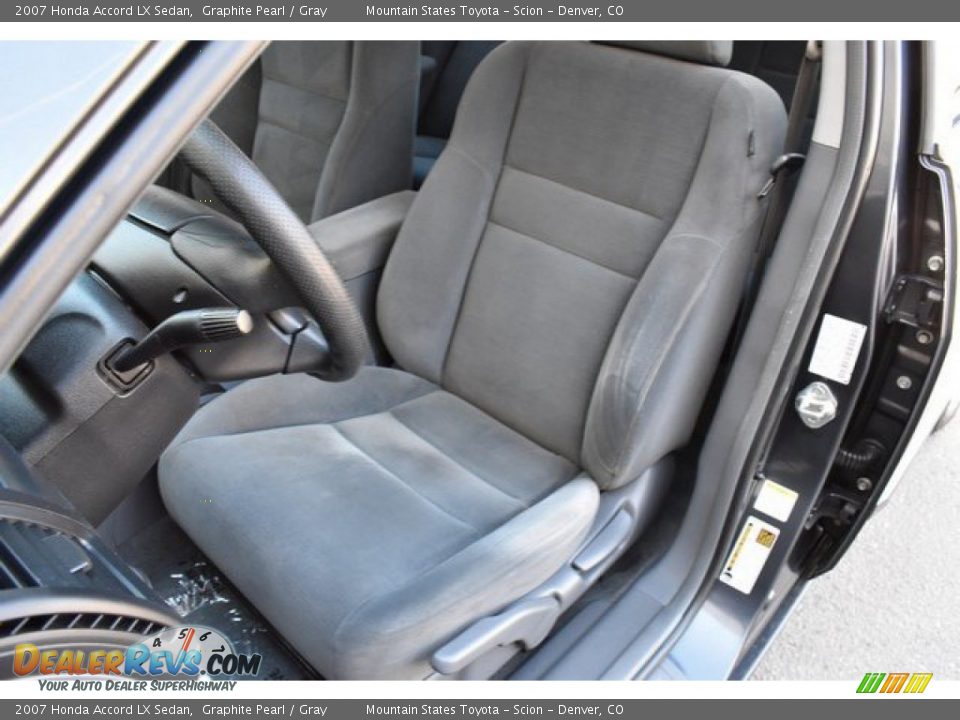 2007 Honda Accord LX Sedan Graphite Pearl / Gray Photo #12