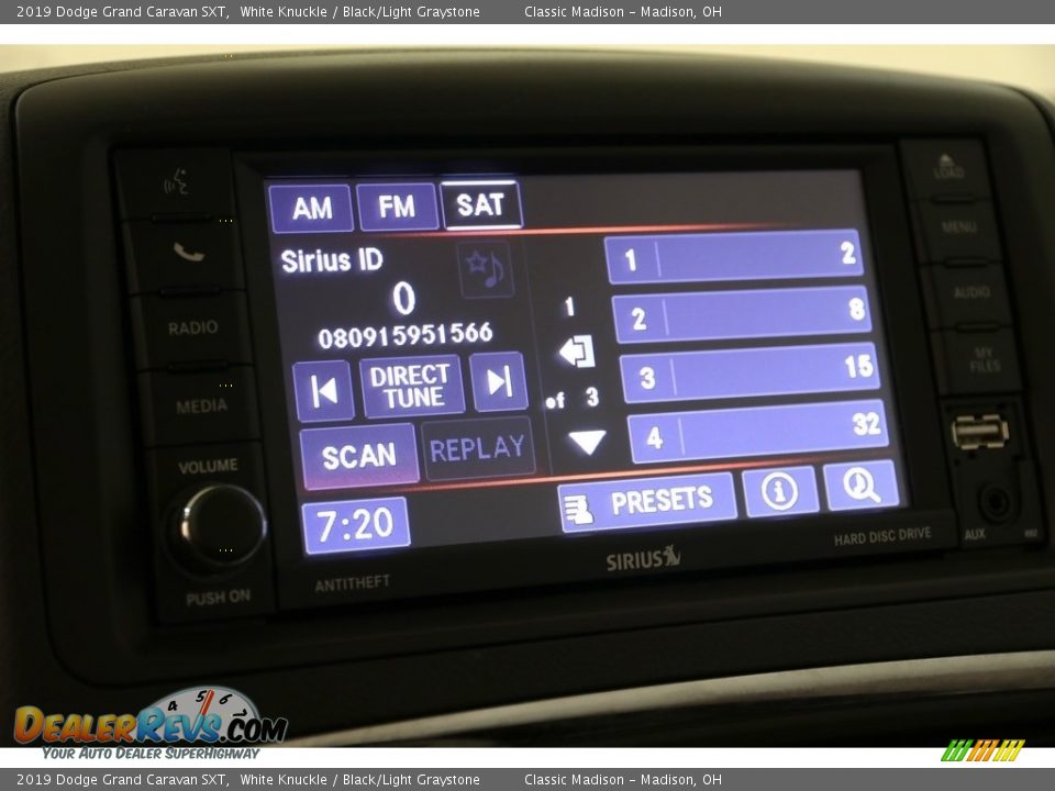 2019 Dodge Grand Caravan SXT White Knuckle / Black/Light Graystone Photo #13