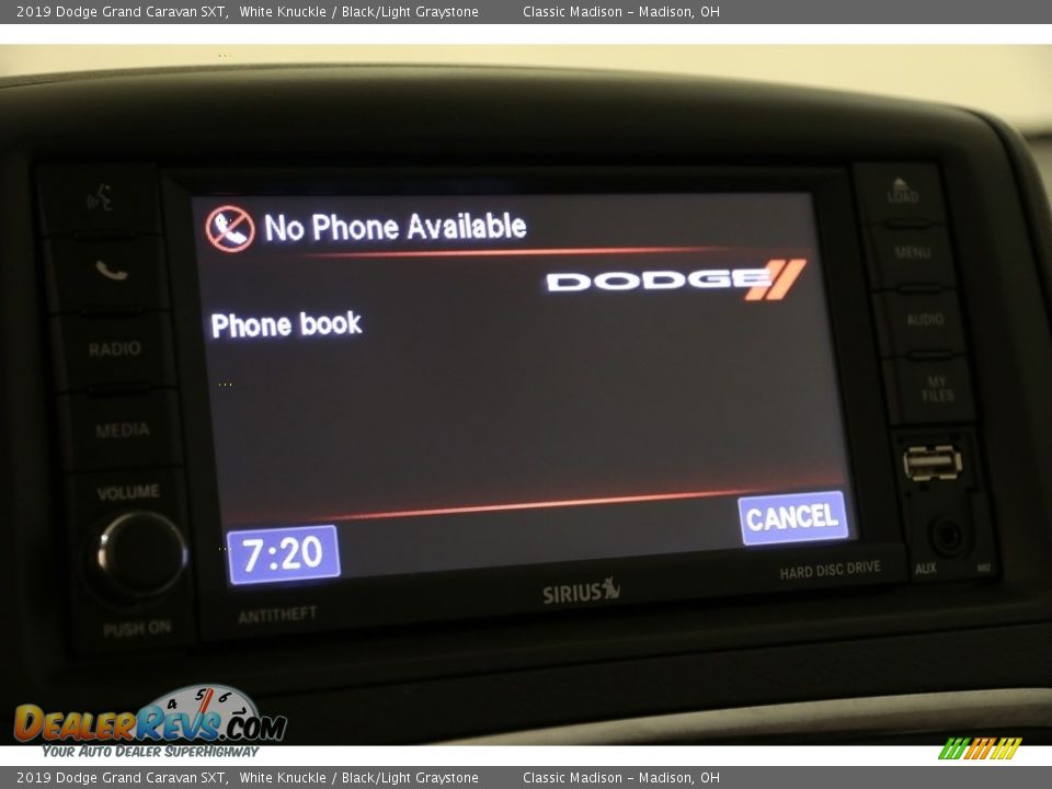2019 Dodge Grand Caravan SXT White Knuckle / Black/Light Graystone Photo #14