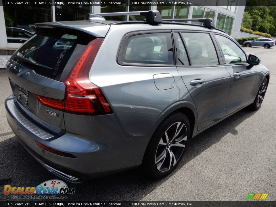 2019 Volvo V60 T6 AWD R-Design Osmium Grey Metallic / Charcoal Photo #2