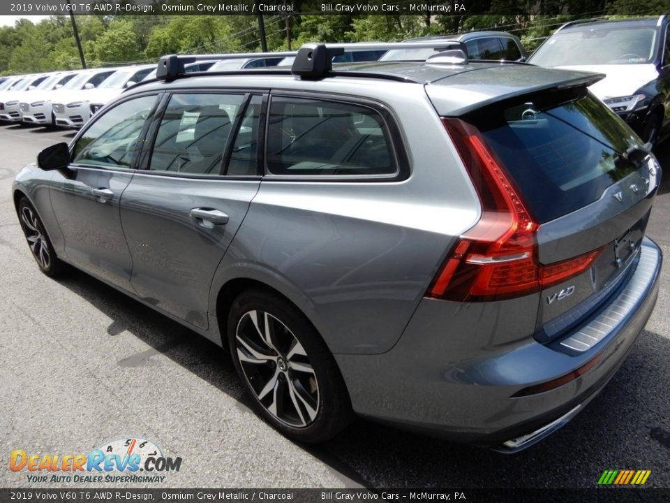 2019 Volvo V60 T6 AWD R-Design Osmium Grey Metallic / Charcoal Photo #4