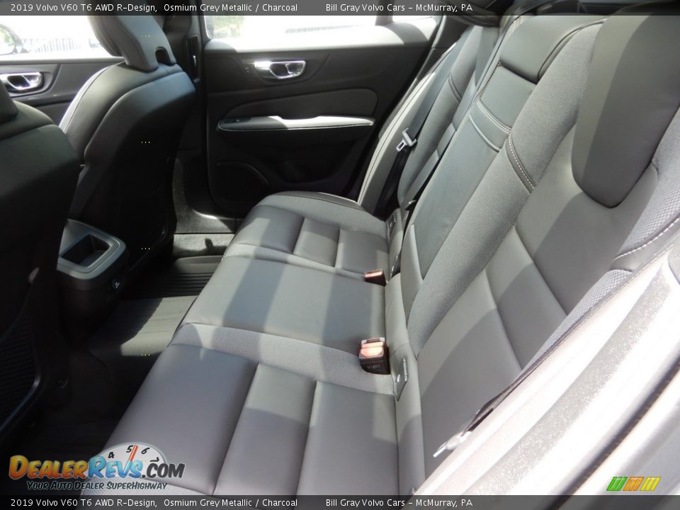 Rear Seat of 2019 Volvo V60 T6 AWD R-Design Photo #8